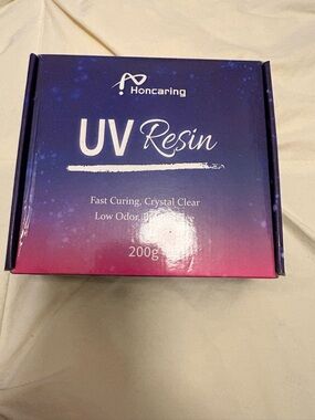 2/$15: Honcaring UV Resin Kit 200g with UV Light, Hard Type UV Resin Kit